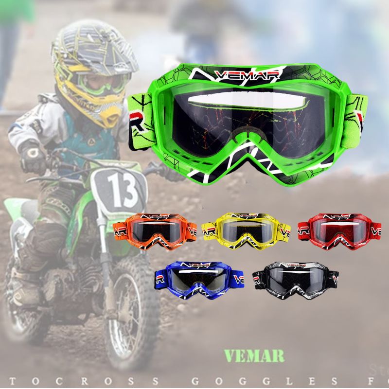 Mountain Biking Helmet Kids - Детские мотоочки Vemar для мотокросса, гонок,