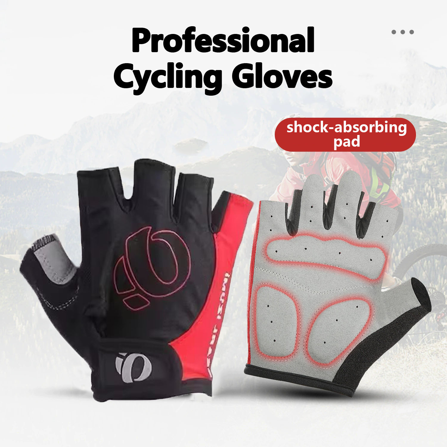 Mountain Biking Gloves - Велосипедные перчатки без пальцев с амортизацией