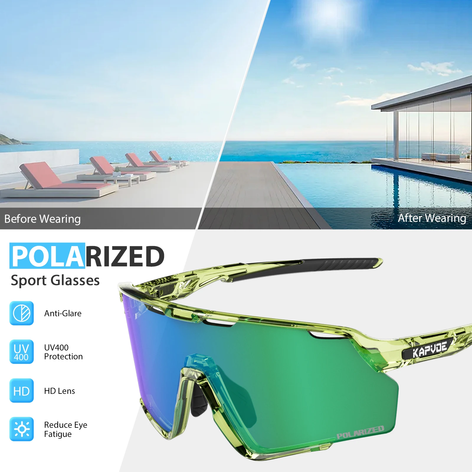Kapvoe новые уличные велосипед – обзор и цена Mountain Biking Sunglasses