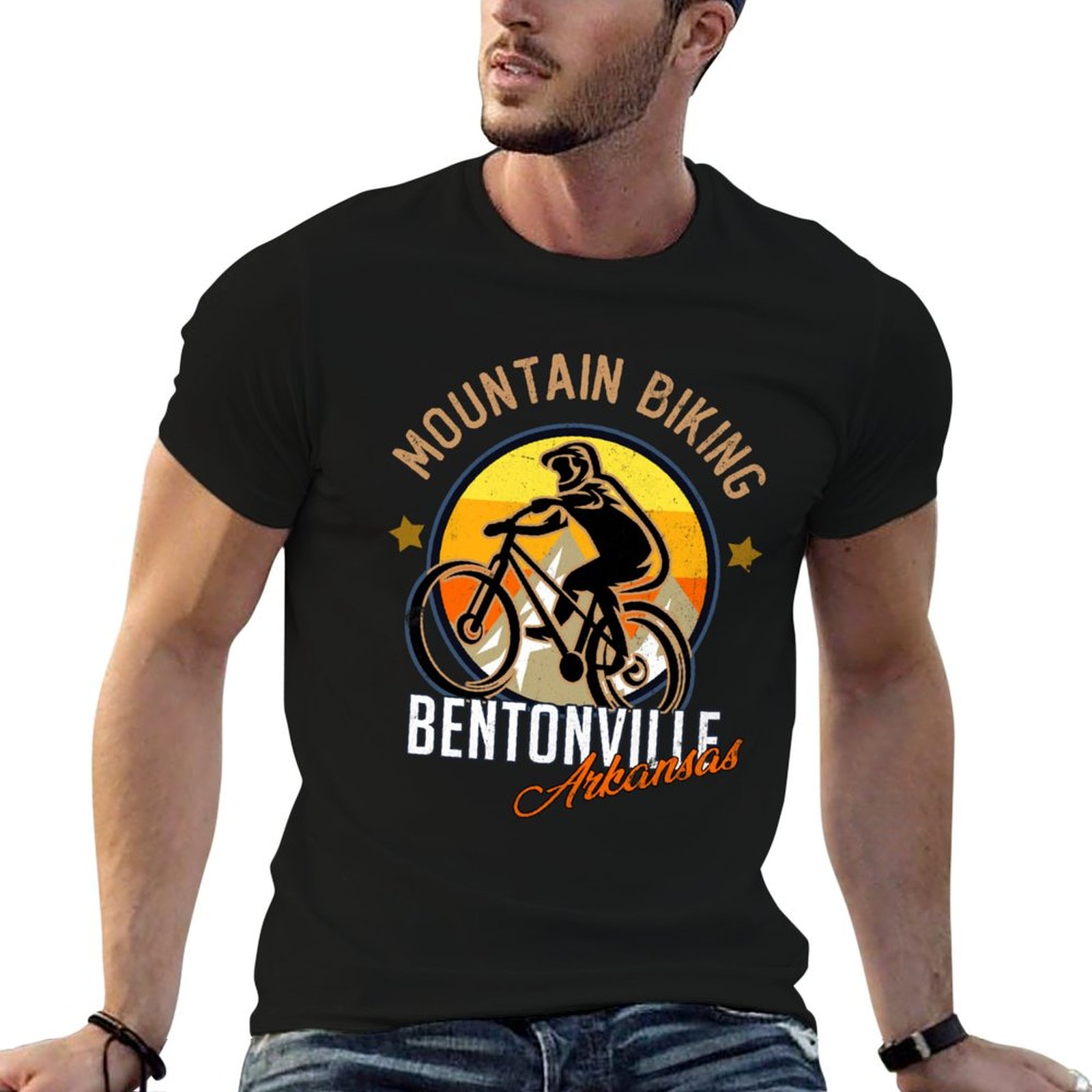Футболка с изображением горног – обзор и цена Mountain Biking Arkansas
