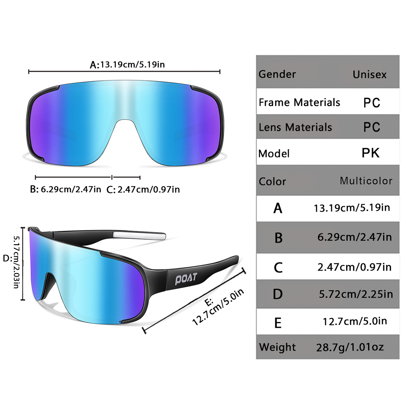 Солнцезащитные очки POAT UV400 – обзор и цена Mountain Biking Sunglasses