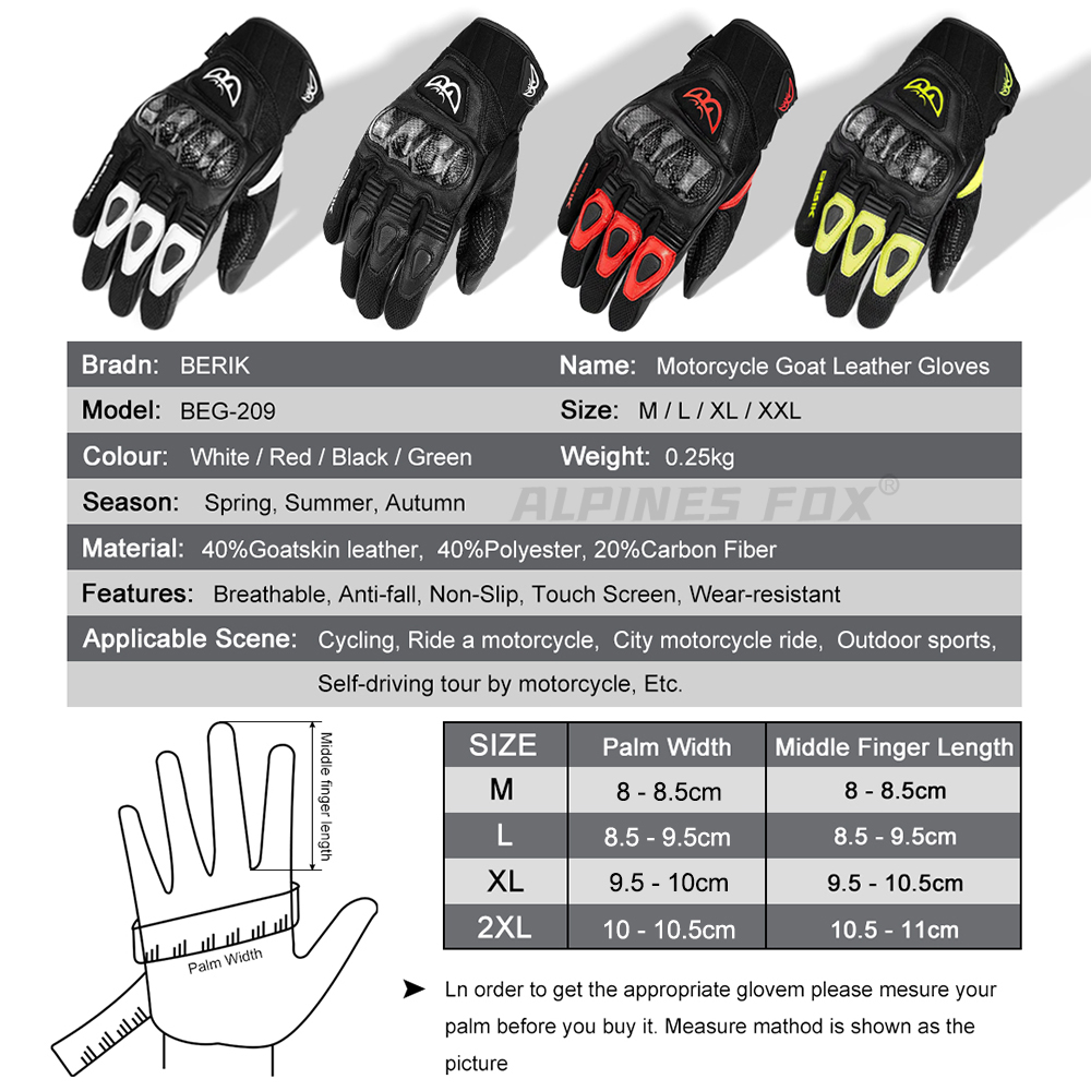 Перчатки BERIK из козьей кожи, – обзор и цена Mountain Biking Gloves