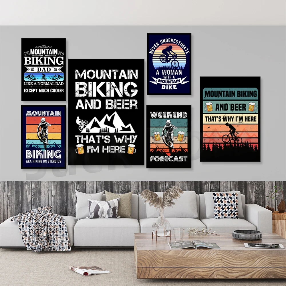 Go Mountain Bike Print Холст К – обзор и цена Mountain Biking Pictures
