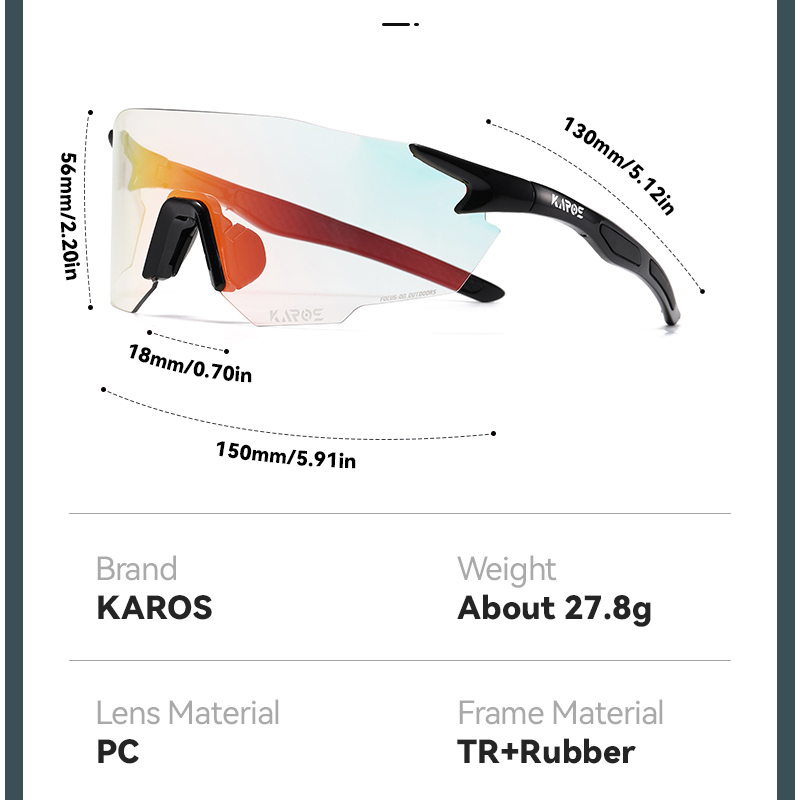 KAROS фотохромные велосипедные – обзор и цена Mountain Biking Sunglasses